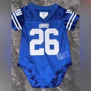 Baby Giants Saquon Barkley 26 Jersey Onesie 6-9M